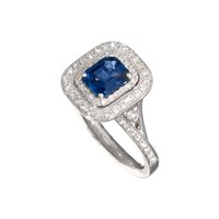 Anillo Crivelli Mujer ZAFFIRO in Oro blanco Zaffiro 372-3735 ZF
